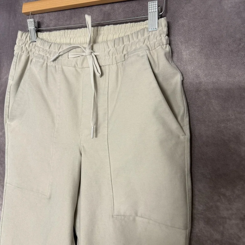 Lululemon Jogger Pants Womens XS Beige Elastic Waist Pockets‎ Stretch Athletic